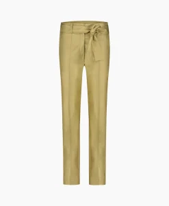 Studio Anneloes Broek Mita Faux Leather Trousers Goud*Dames Broeken