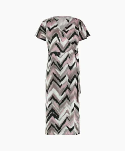Studio Anneloes Jurk Juno Satin Wrap Dress Ecru*Dames Jurken