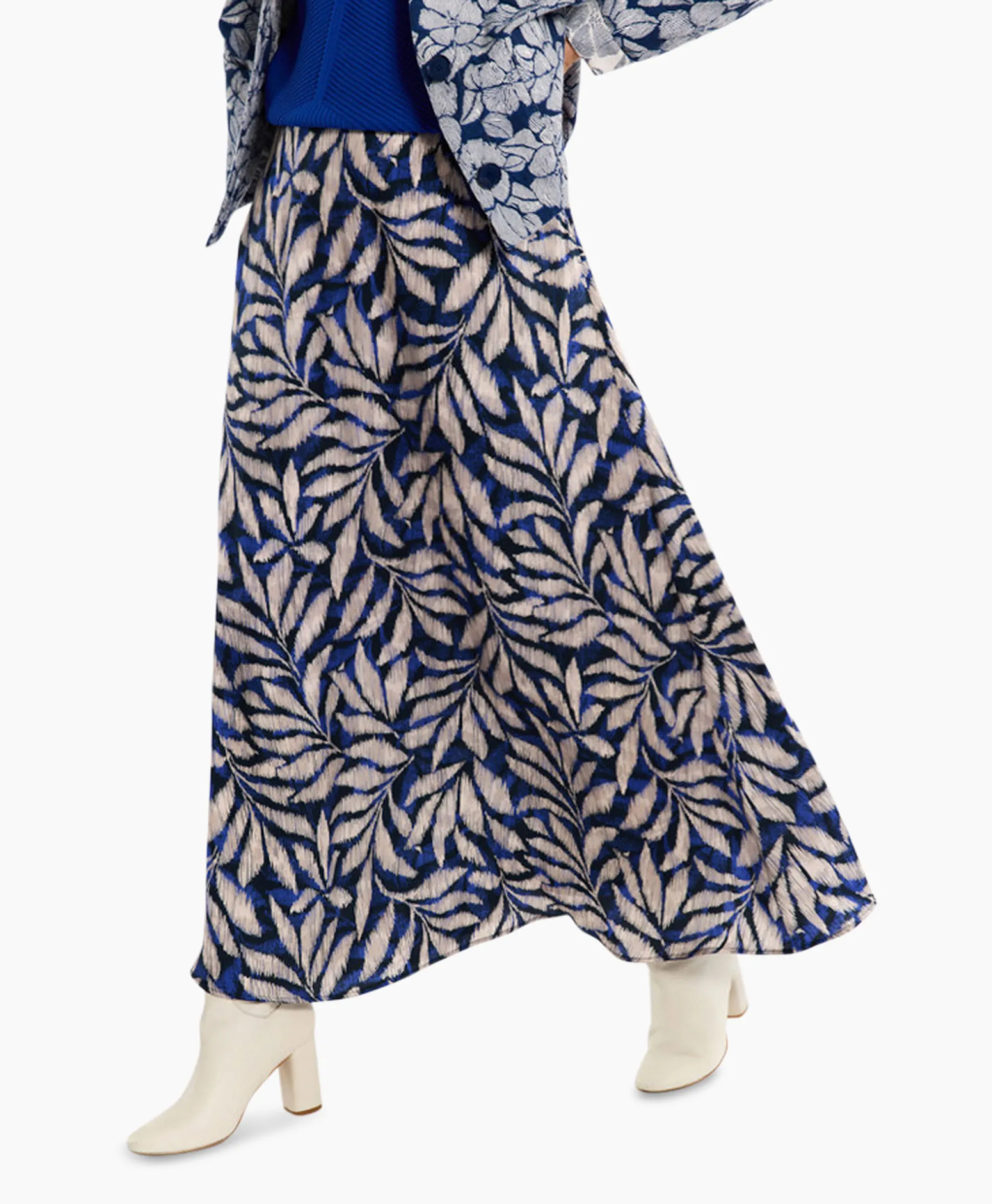 Studio Anneloes Rok Janou Satin Flower Skirt Blauw*Dames Rokken