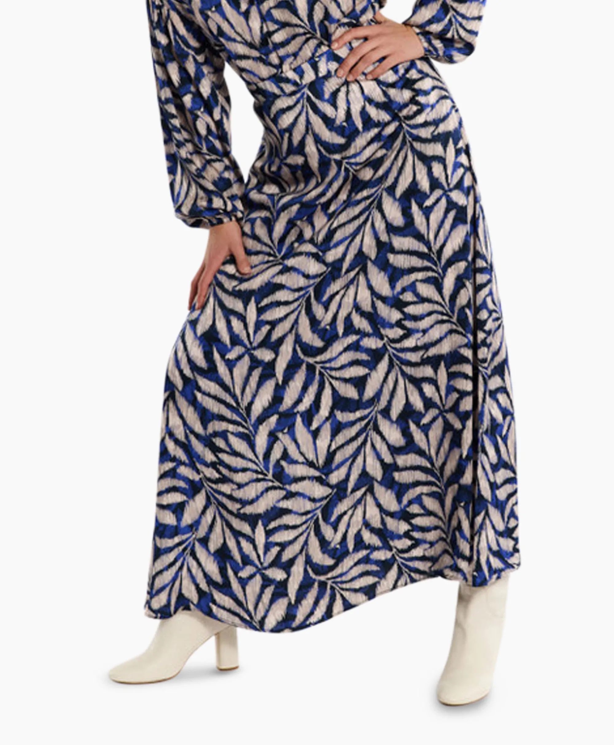 Studio Anneloes Rok Janou Satin Flower Skirt Blauw*Dames Rokken