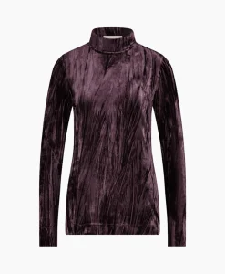 Studio Anneloes Top Avril Ls Velvet Bruin*Dames T-Shirts & Tops