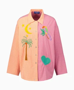 Susanna Blu Blouse Gardenia Gb3 Pink*Dames Blouses