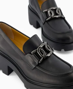 Tod's Tod's Tod's Loafer Gomma Carro Zwart*Dames Instappers