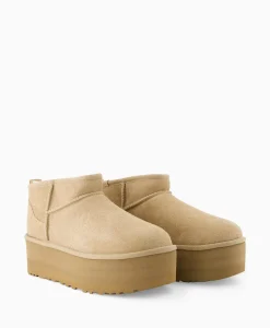 Ugg Enkellaars W Classic Ultra Mini Platform Beige*Dames Laarzen