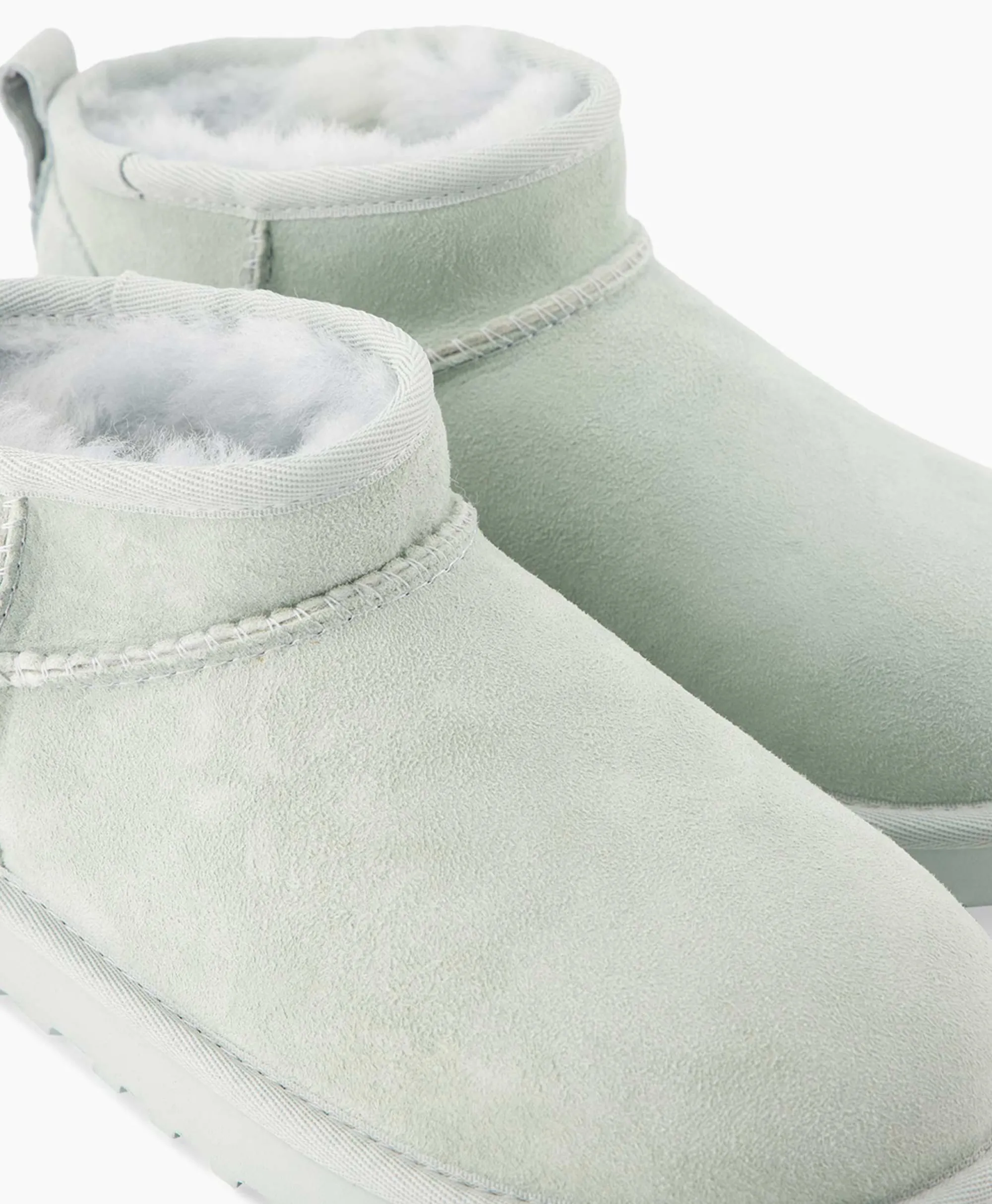 Ugg Enkellaars W Classic Ultra Mini Licht Blauw*Dames Laarzen