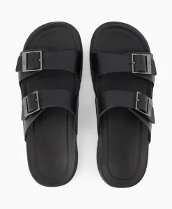 Ugg Sandaal Wainscott Buckle Slide Black Jeans*Heren Sandalen