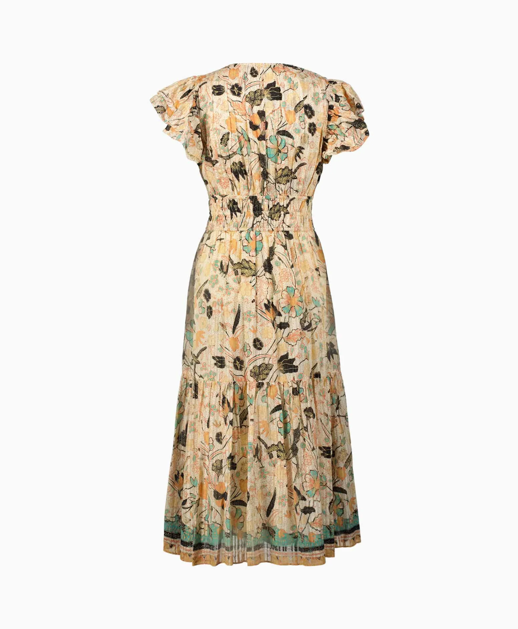 Ulla Johnson Midi Jurk Angelica Ecru*Dames Jurken