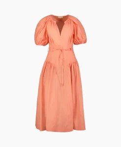 Ulla Johnson Midi Jurk Carina Pink*Dames Jurken
