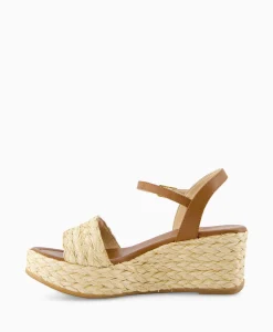 Unisa Sandaal Met Hak Kebek_Mar Bruin*Dames Sandalen