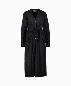 Xirena Midi Jurk Clio Zwart*Dames Bruiloftskleding