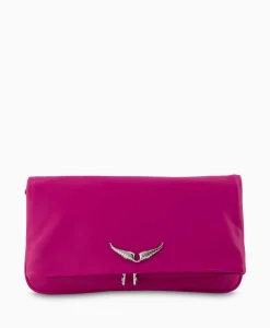 Zadig & Voltaire Zadig & Voltaire Schouder / Hand Tas Rock Eternal Smooth Calfskin Paars*Dames Tassen