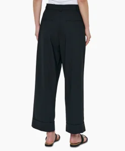 Zenggi Pantalon Tropical Wool Straight Zwart*Dames Broeken